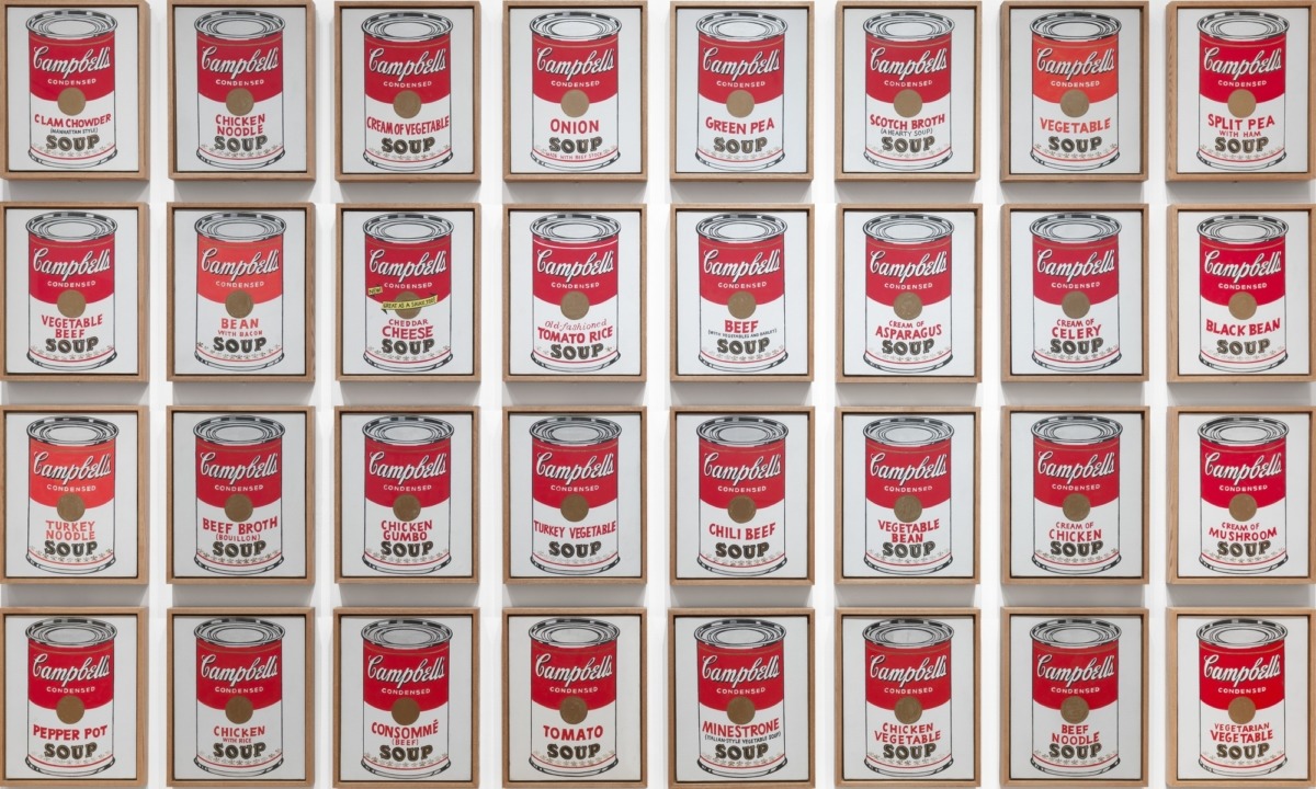  Andy Warhol, Campbell's Soup Cans, 1962