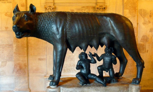 Lupa Capitolina – 5.yy Bronz Heykel – Capitoline Müzesi, Roma