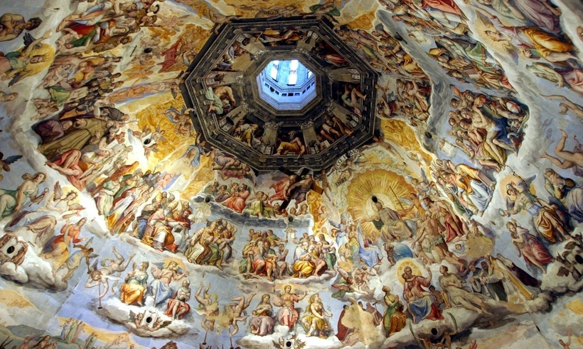 Floransa Katedral, Brunelleschi'nin Kubbesi , Vasari'nin freski