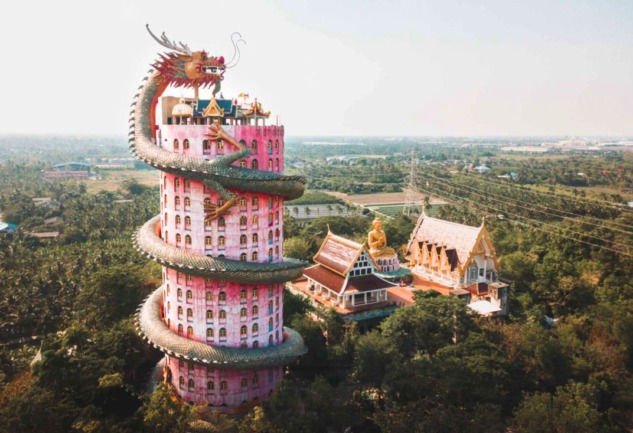 Wat Samphran: Bangkok'ta Gizemli Bir Ejderha Tapınağı