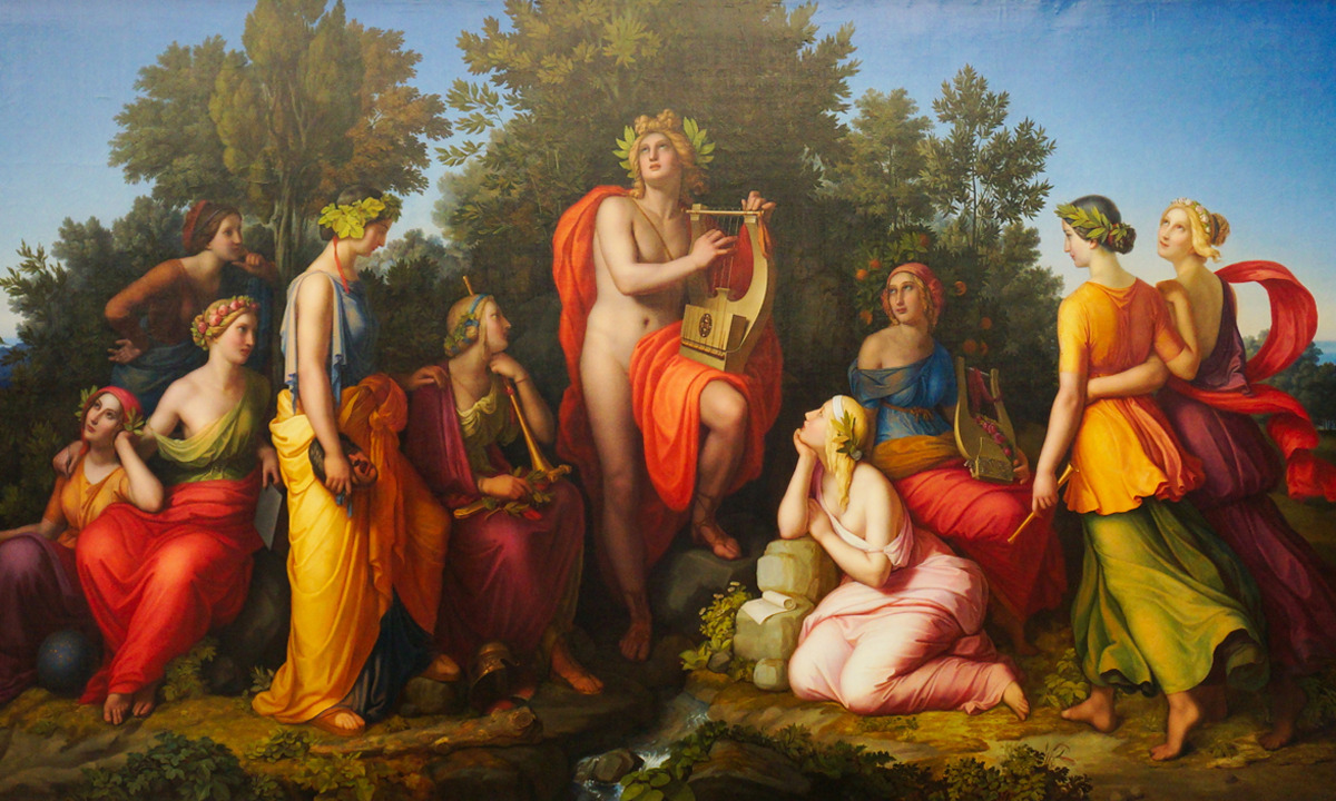 Apollo and the Muses, Heinrich Maria von Hess