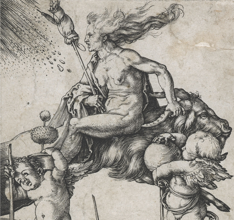 Albrecht Dürer, Keçiye Ters Binmiş Cadı