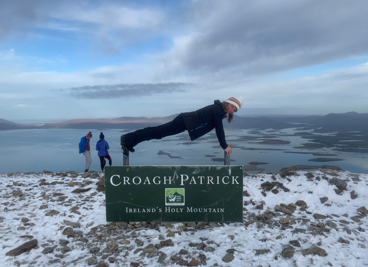 İrlanda'da kış - croagh patrick